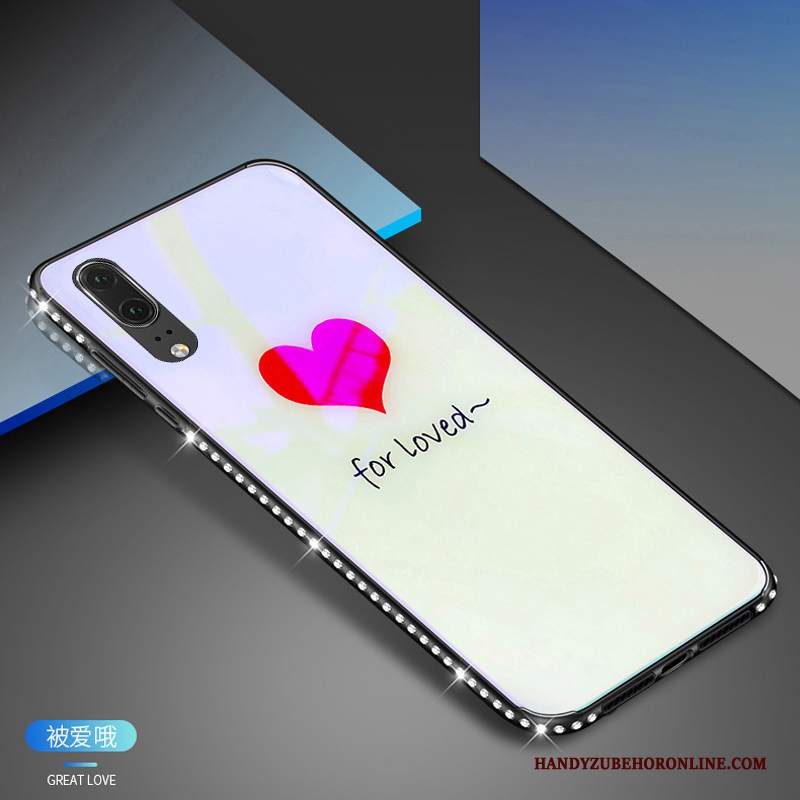 Custodia Huawei P20 Strass Telaiotelefono, Cover Huawei P20 Protezione Anti-caduta Tutto Incluso