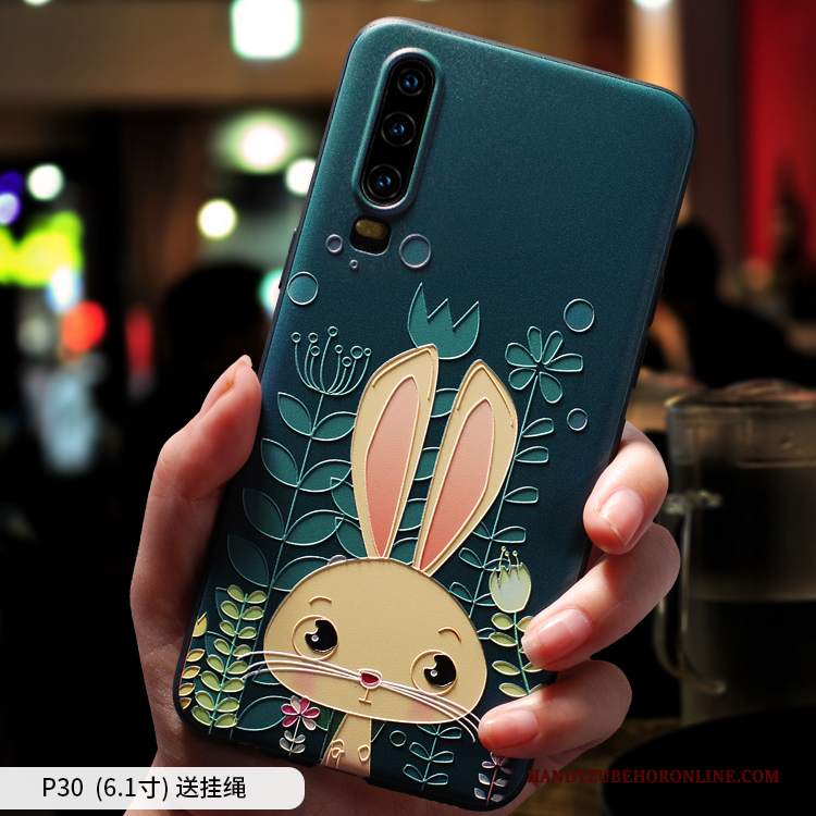 Custodia Huawei P30 Cartone Animato Nuovotelefono, Cover Huawei P30 Creativo Marchio Di Tendenza Morbido