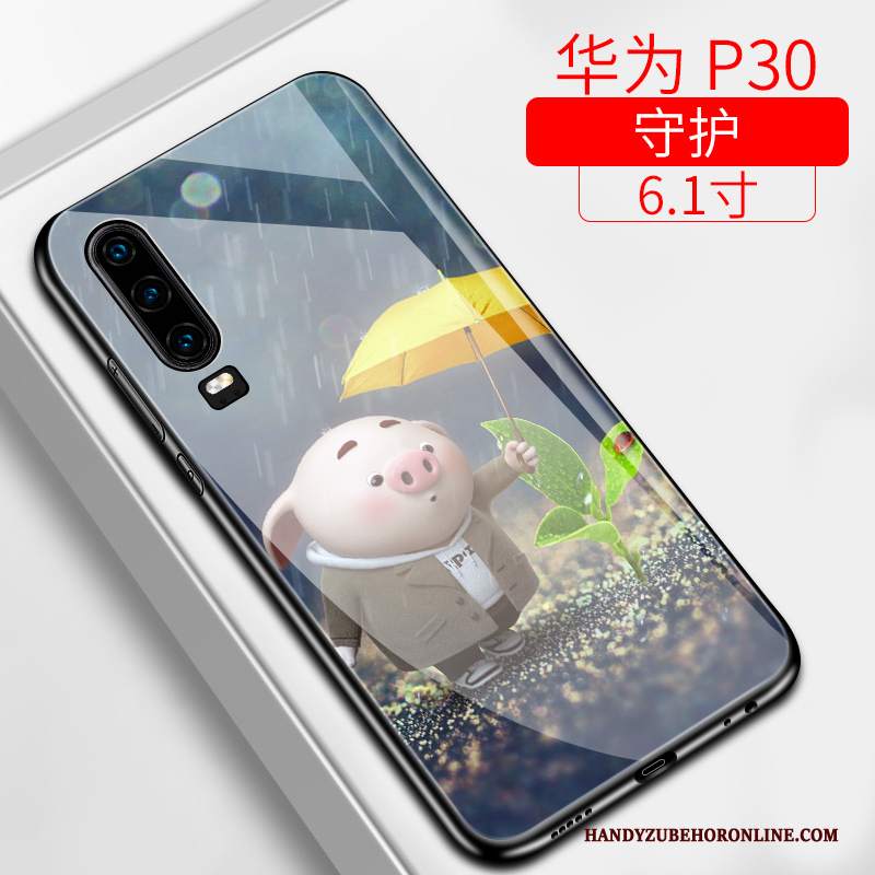 Custodia Huawei P30 Creativo Difficile Di Personalità, Cover Huawei P30 Silicone Anti-caduta Tutto Incluso