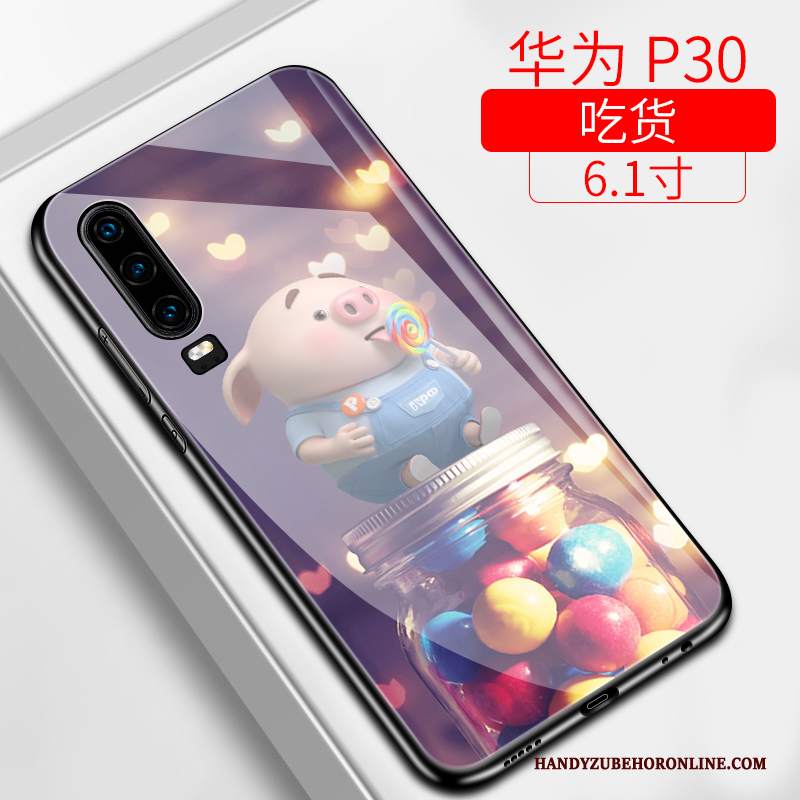 Custodia Huawei P30 Creativo Difficile Di Personalità, Cover Huawei P30 Silicone Anti-caduta Tutto Incluso