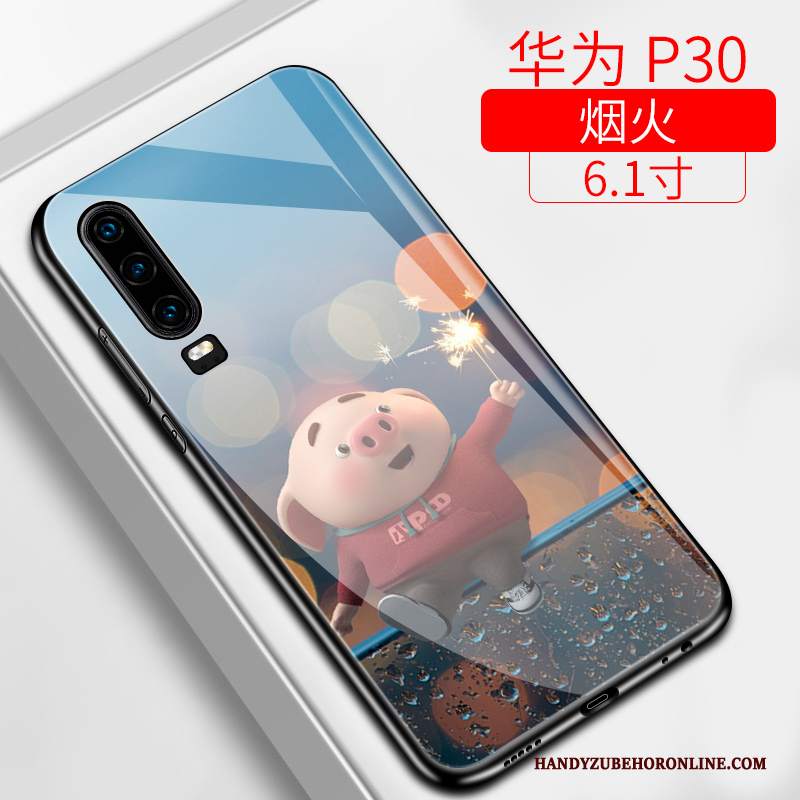 Custodia Huawei P30 Creativo Difficile Di Personalità, Cover Huawei P30 Silicone Anti-caduta Tutto Incluso