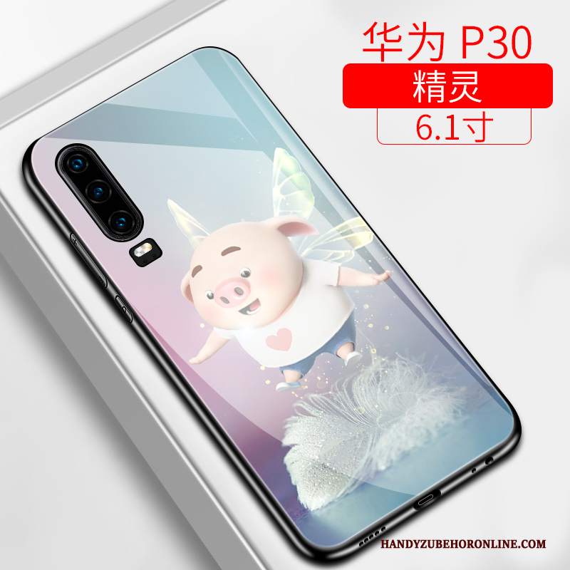 Custodia Huawei P30 Creativo Difficile Di Personalità, Cover Huawei P30 Silicone Anti-caduta Tutto Incluso