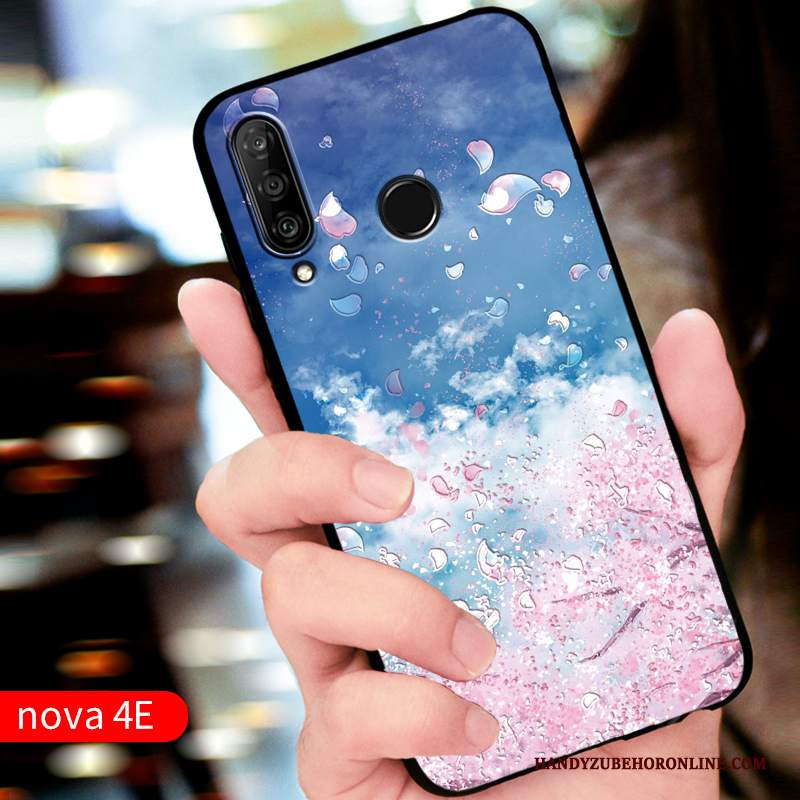 Custodia Huawei P30 Lite Silicone Rosso Anti-caduta, Cover Huawei P30 Lite Protezione Personalizzatelefono