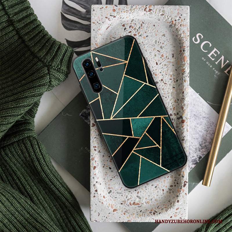 Custodia Huawei P30 Pro Creativo Di Personalitàtelefono, Cover Huawei P30 Pro Silicone Tutto Incluso Vetro