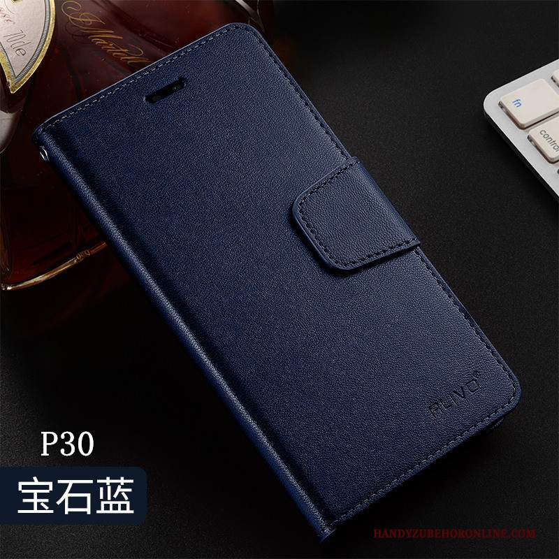 Custodia Huawei P30 Protezione Tutto Incluso Tendenza, Cover Huawei P30 Pelle Morbido Oro