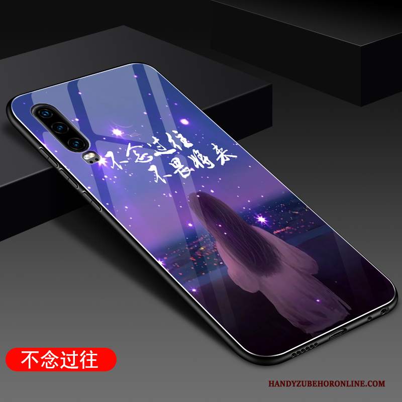 Custodia Huawei P30 Silicone Specchio Net Red, Cover Huawei P30 Protezione Macchiati Difficile