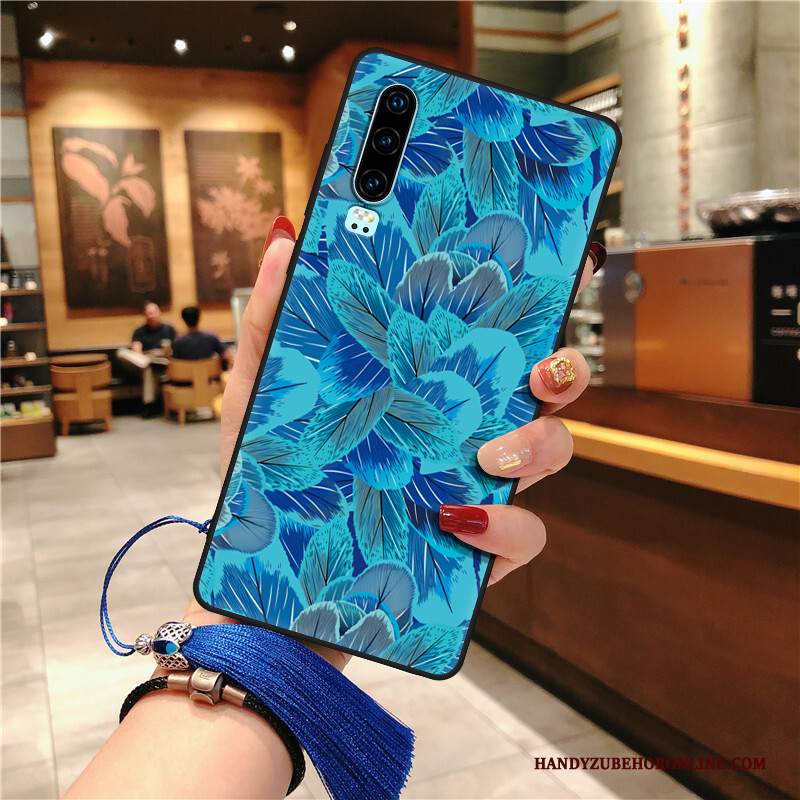 Custodia Huawei P30 Silicone Telefono Anti-caduta, Cover Huawei P30 Protezione Chiaro Palazzo