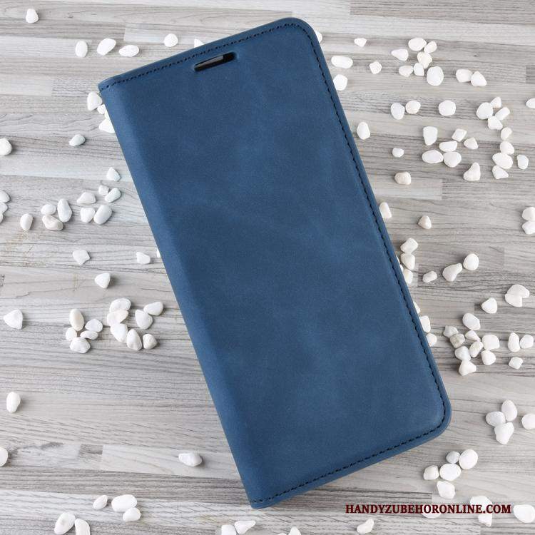 Custodia Huawei P40 Lite Pelle Grigio Supporto, Cover Huawei P40 Lite Folio Telefono Affari