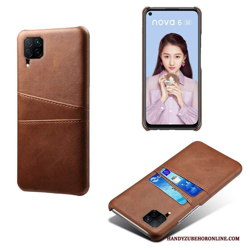 Custodia Huawei P40 Lite Pelle Telefono Carta, Cover Huawei P40 Lite Creativo Sottile Difficile
