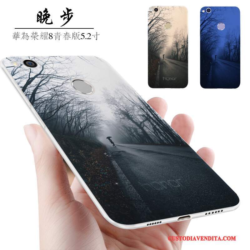 Custodia Huawei P8 Lite 2017 Creativo Oro Gioventù, Cover Huawei P8 Lite 2017 Silicone Tutto Incluso Di Personalità