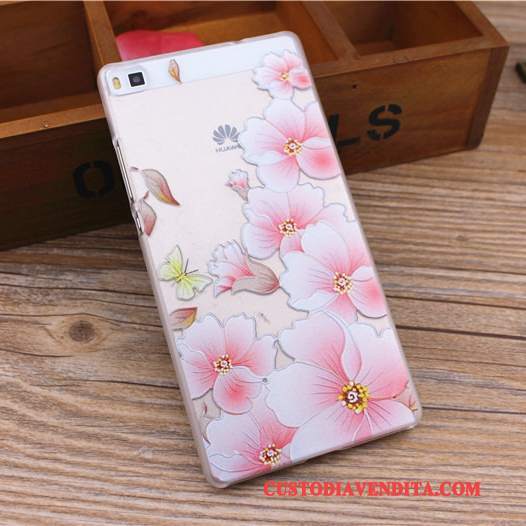 Custodia Huawei P8 Lite Protezione Difficile Ornamenti Appesi, Cover Huawei P8 Lite Colore Telefono Gioventù