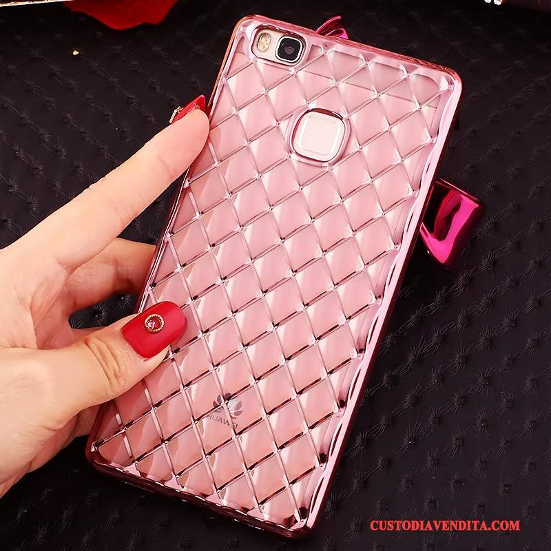 Custodia Huawei P9 Lite Strass Rosatelefono, Cover Huawei P9 Lite Silicone Sottile Anti-caduta