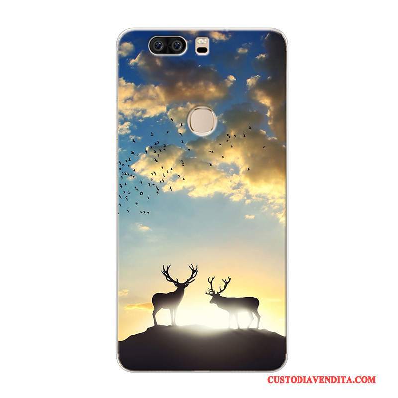 Custodia Huawei P9 Plus Creativo Europa Giallo, Cover Huawei P9 Plus Silicone Tutto Incluso Personalizza