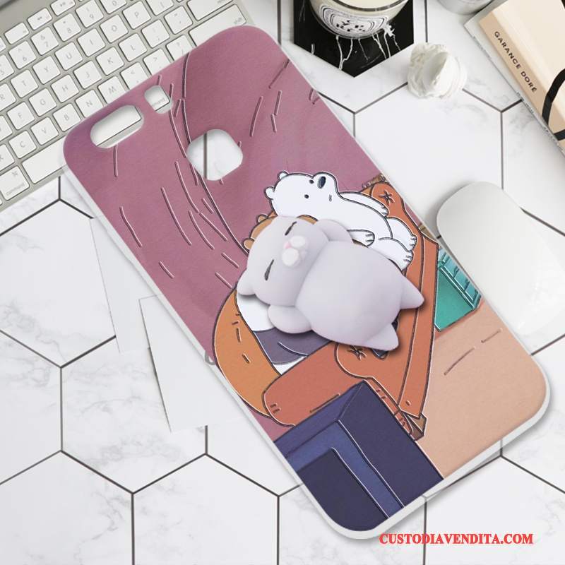 Custodia Huawei P9 Plus Creativo Telefono Morbido, Cover Huawei P9 Plus Silicone Tridimensionale Anti-caduta