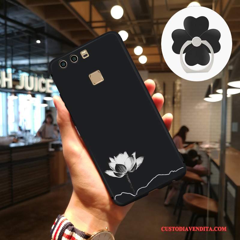 Custodia Huawei P9 Plus Goffratura Telefono Ornamenti Appesi, Cover Huawei P9 Plus Protezione Arte Tendenza