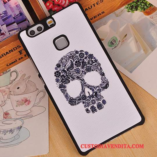 Custodia Huawei P9 Plus Protezione Anti-caduta Telaio, Cover Huawei P9 Plus Cartone Animato Rosa Difficile