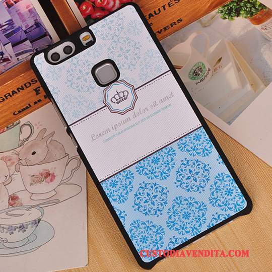Custodia Huawei P9 Plus Protezione Anti-caduta Telaio, Cover Huawei P9 Plus Cartone Animato Rosa Difficile
