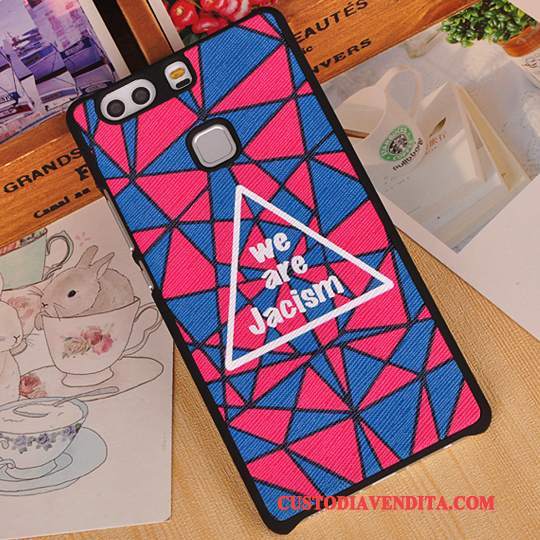 Custodia Huawei P9 Plus Protezione Anti-caduta Telaio, Cover Huawei P9 Plus Cartone Animato Rosa Difficile