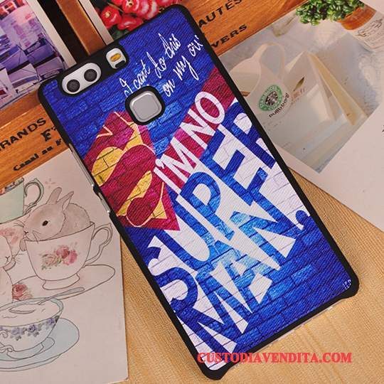 Custodia Huawei P9 Plus Protezione Anti-caduta Telaio, Cover Huawei P9 Plus Cartone Animato Rosa Difficile