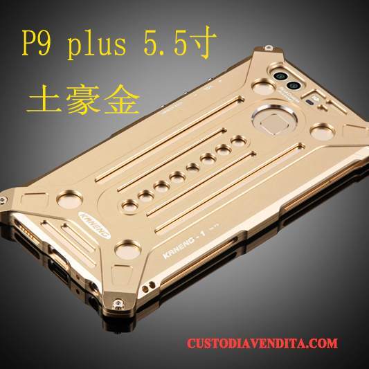 Custodia Huawei P9 Plus Protezione Argento Telaio, Cover Huawei P9 Plus Metallotelefono