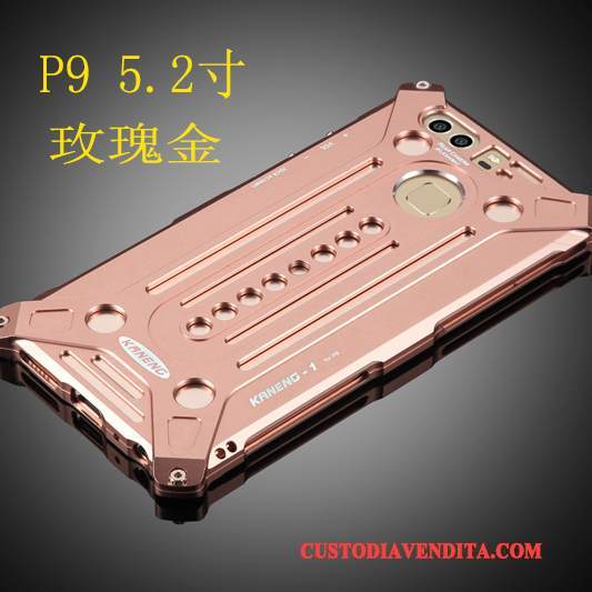 Custodia Huawei P9 Plus Protezione Argento Telaio, Cover Huawei P9 Plus Metallotelefono