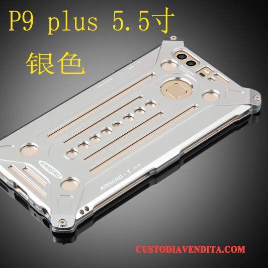 Custodia Huawei P9 Plus Protezione Argento Telaio, Cover Huawei P9 Plus Metallotelefono