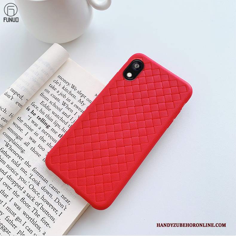 Custodia Huawei Y5 2019 Protezione Morbido Affari, Cover Huawei Y5 2019 Intrecciate Tutto Incluso