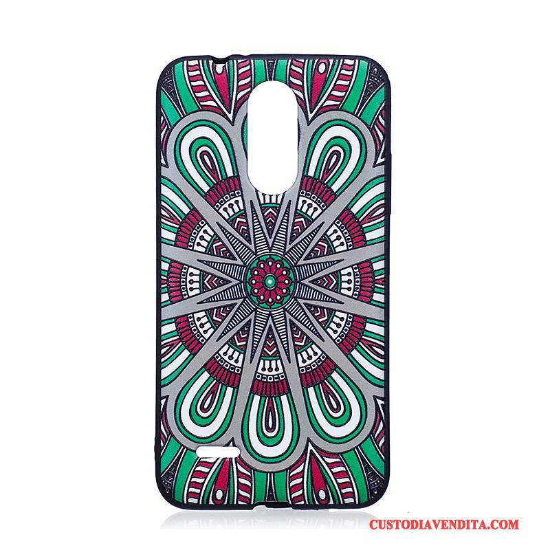 Custodia Lg K8 2017 Goffratura Tendenzatelefono, Cover Lg K8 2017 Colore Morbido Verde