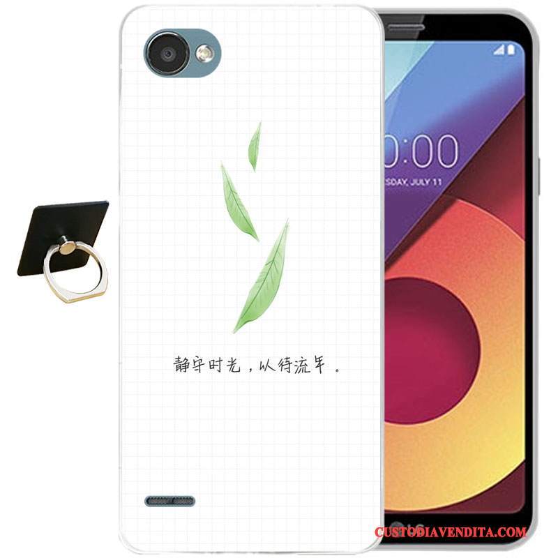 Custodia Lg Q6 Cartone Animato Tutto Incluso Anti-caduta, Cover Lg Q6 Silicone Blu Chiaro Morbido