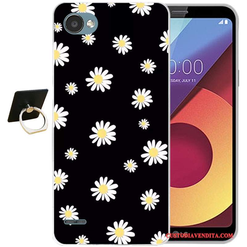 Custodia Lg Q6 Cartone Animato Tutto Incluso Anti-caduta, Cover Lg Q6 Silicone Blu Chiaro Morbido
