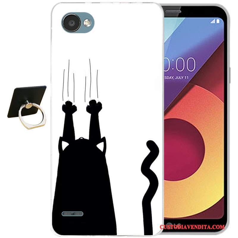 Custodia Lg Q6 Cartone Animato Tutto Incluso Anti-caduta, Cover Lg Q6 Silicone Blu Chiaro Morbido