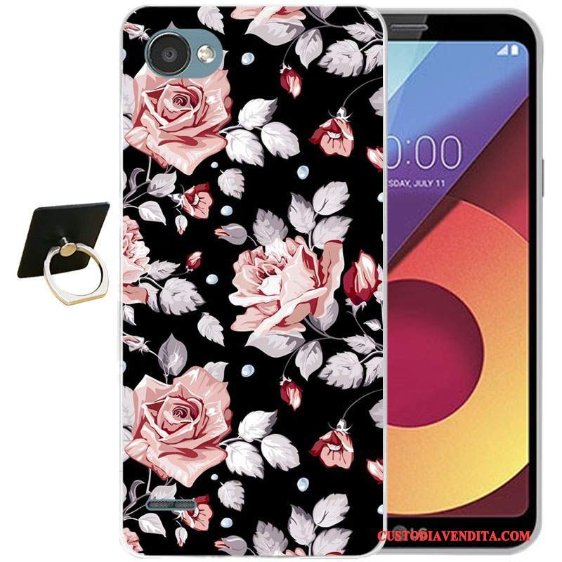 Custodia Lg Q6 Cartone Animato Tutto Incluso Anti-caduta, Cover Lg Q6 Silicone Blu Chiaro Morbido