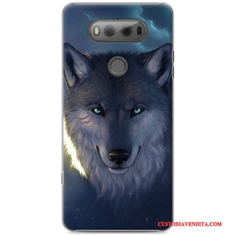 Custodia Lg V20 Cartone Animato Difficile Trasparente, Cover Lg V20 Colore Blu Anti-caduta