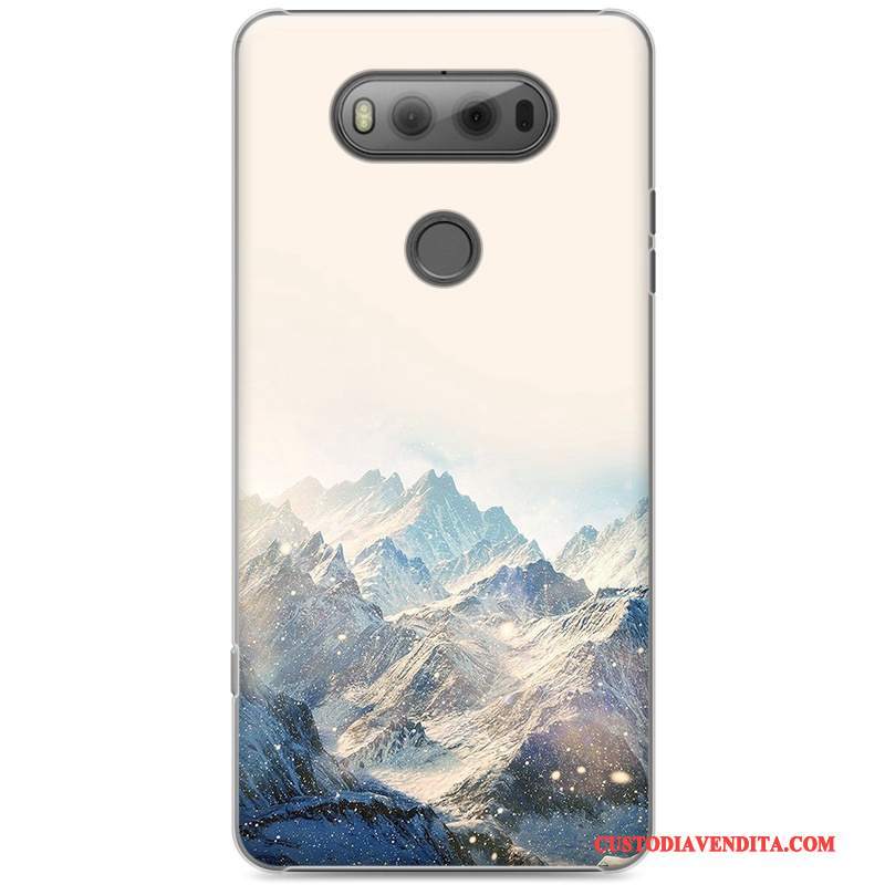 Custodia Lg V20 Cartone Animato Difficile Trasparente, Cover Lg V20 Colore Blu Anti-caduta