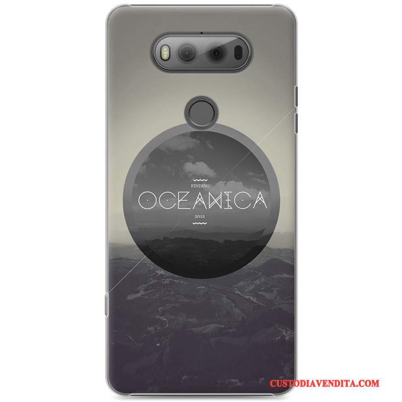 Custodia Lg V20 Cartone Animato Difficile Trasparente, Cover Lg V20 Colore Blu Anti-caduta