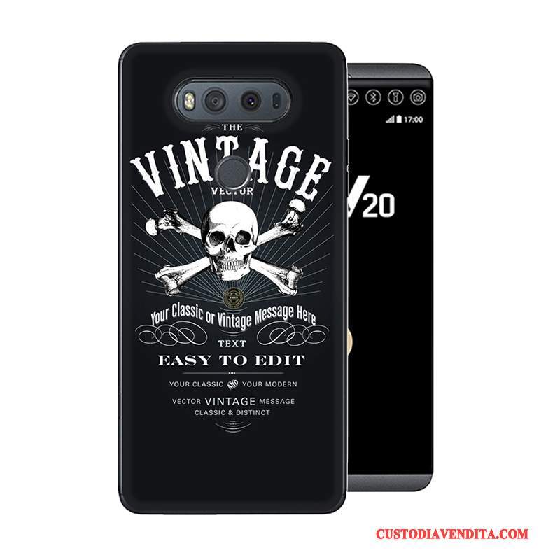 Custodia Lg V20 Cartone Animato Telefono Anti-caduta, Cover Lg V20 Creativo Grigio Morbido