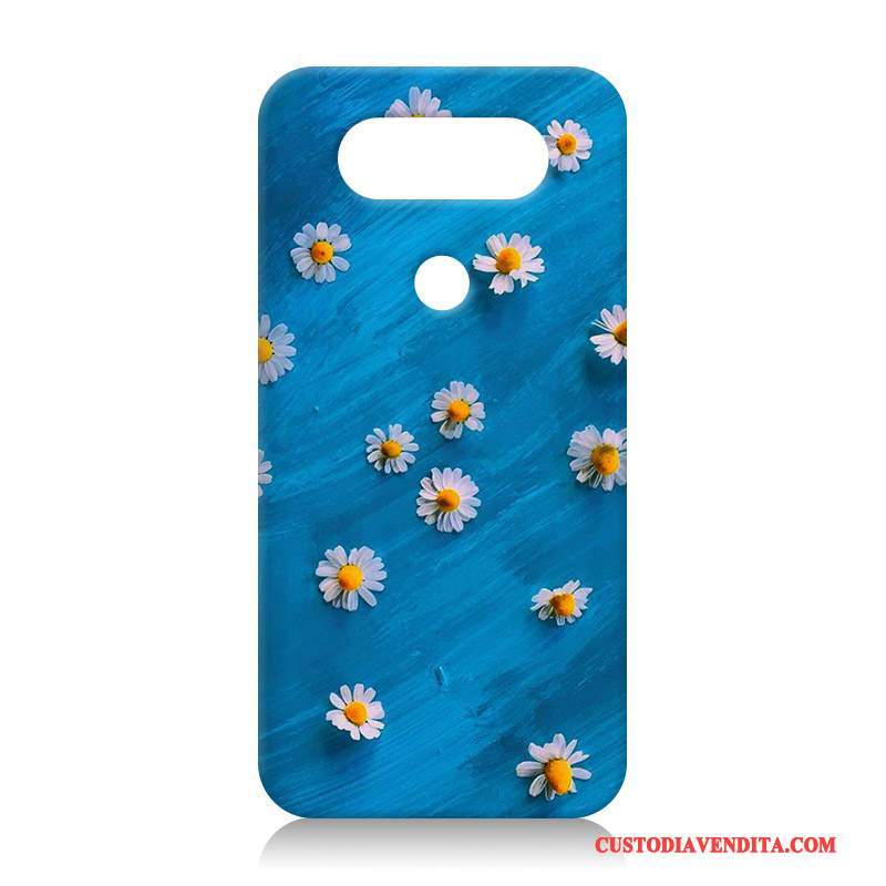 Custodia Lg V20 Goffratura Difficile Nuovo, Cover Lg V20 Protezione Morbido Blu