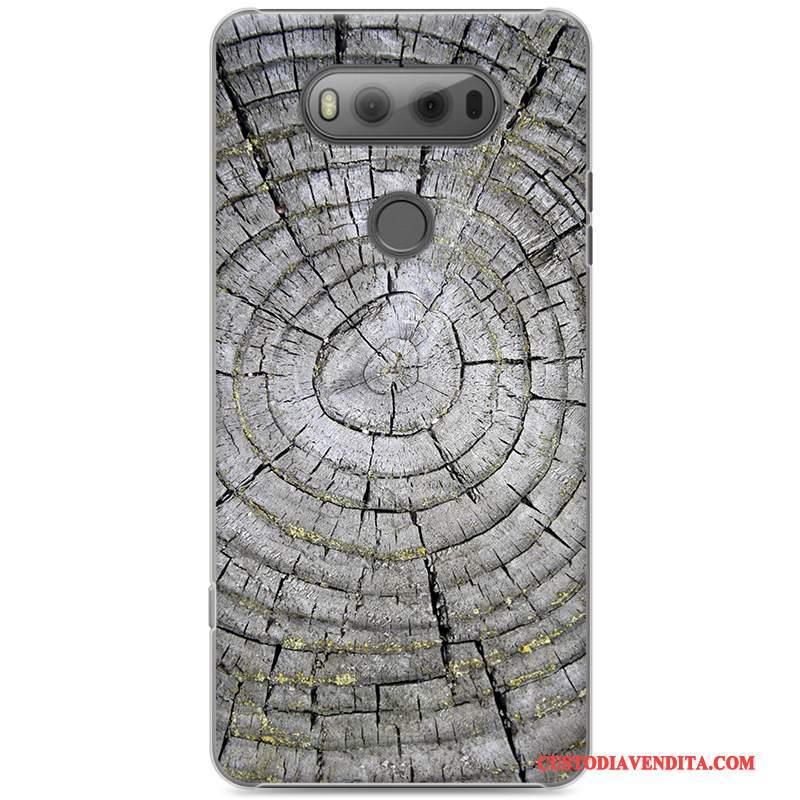 Custodia Lg V20 Zoccoli Semplici Tendenza, Cover Lg V20 Protezione Difficile Grigio