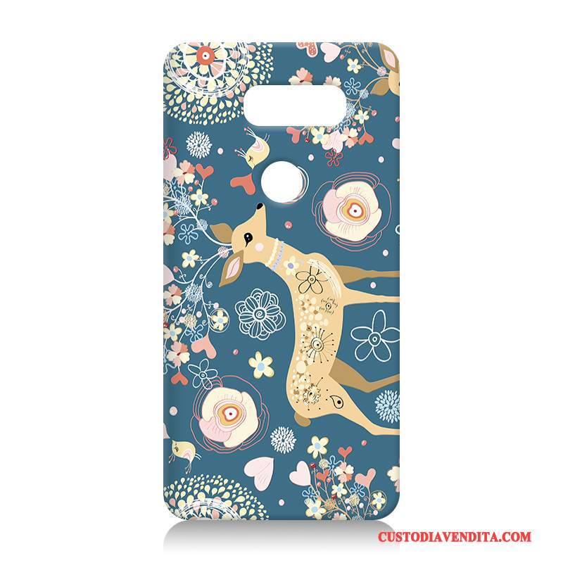 Custodia Lg V30 Protezione Telefono Anti-caduta, Cover Lg V30 Creativo Morbido Bianco