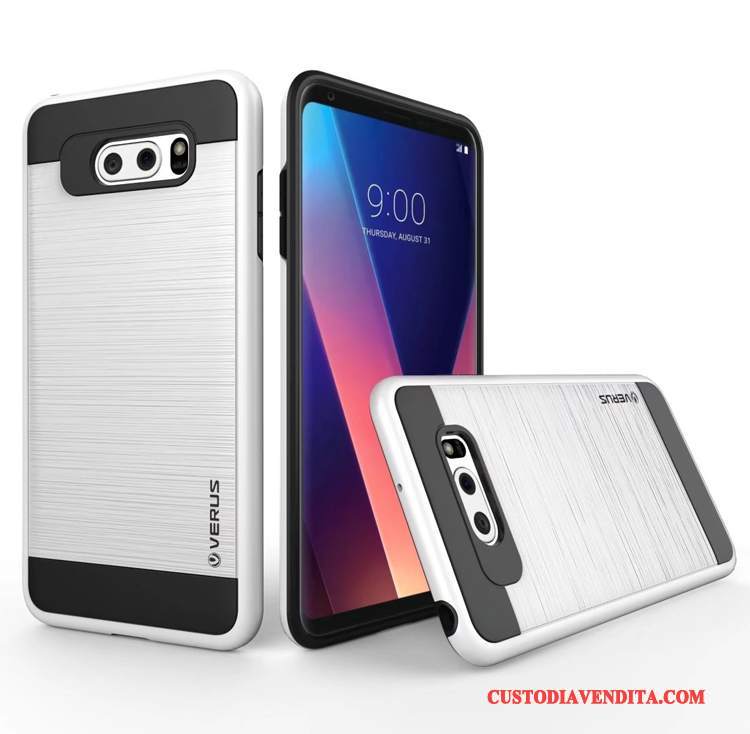 Custodia Lg V30 Silicone Telefono Rosso, Cover Lg V30 Protezione Seta Tutto Incluso