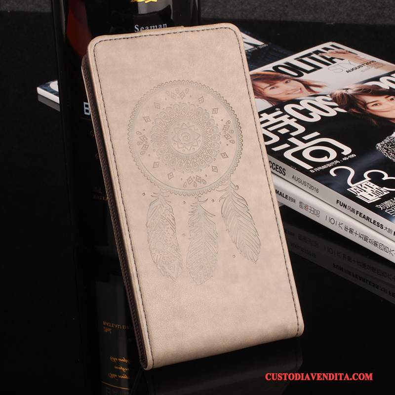 Custodia Lg X Power Protezione Modello Vento, Cover Lg X Power Pelle Blu Anti-caduta