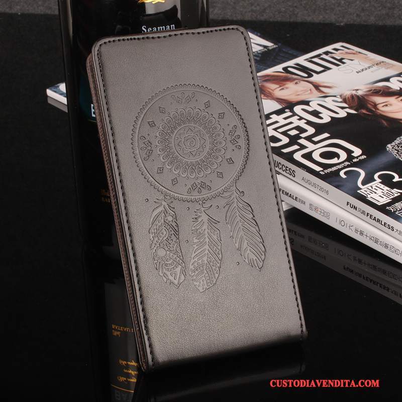 Custodia Lg X Power Protezione Modello Vento, Cover Lg X Power Pelle Blu Anti-caduta