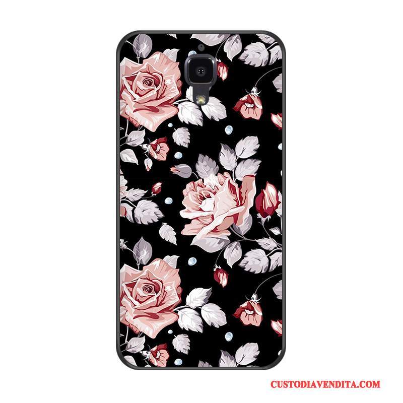 Custodia Mi 4 Cartone Animato Nerotelefono, Cover Mi 4 Protezione Anti-caduta Sottili