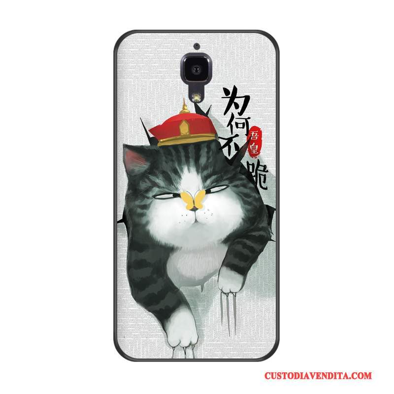 Custodia Mi 4 Cartone Animato Nerotelefono, Cover Mi 4 Protezione Anti-caduta Sottili