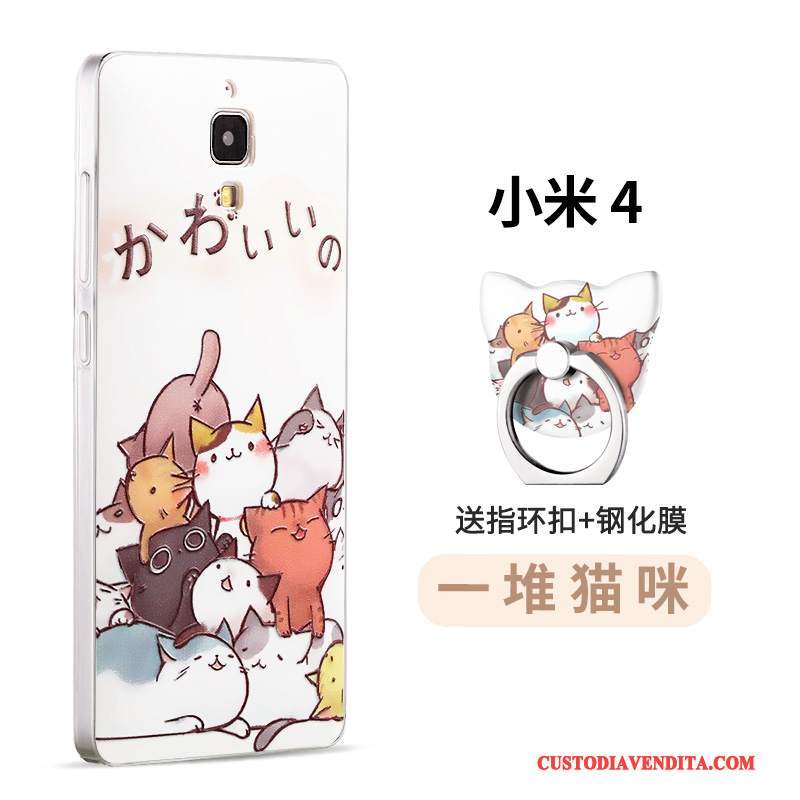 Custodia Mi 4 Goffratura Telefono Anti-caduta, Cover Mi 4 Protezione Morbido Tempra