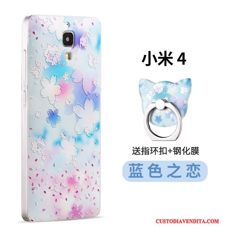Custodia Mi 4 Goffratura Telefono Anti-caduta, Cover Mi 4 Protezione Morbido Tempra