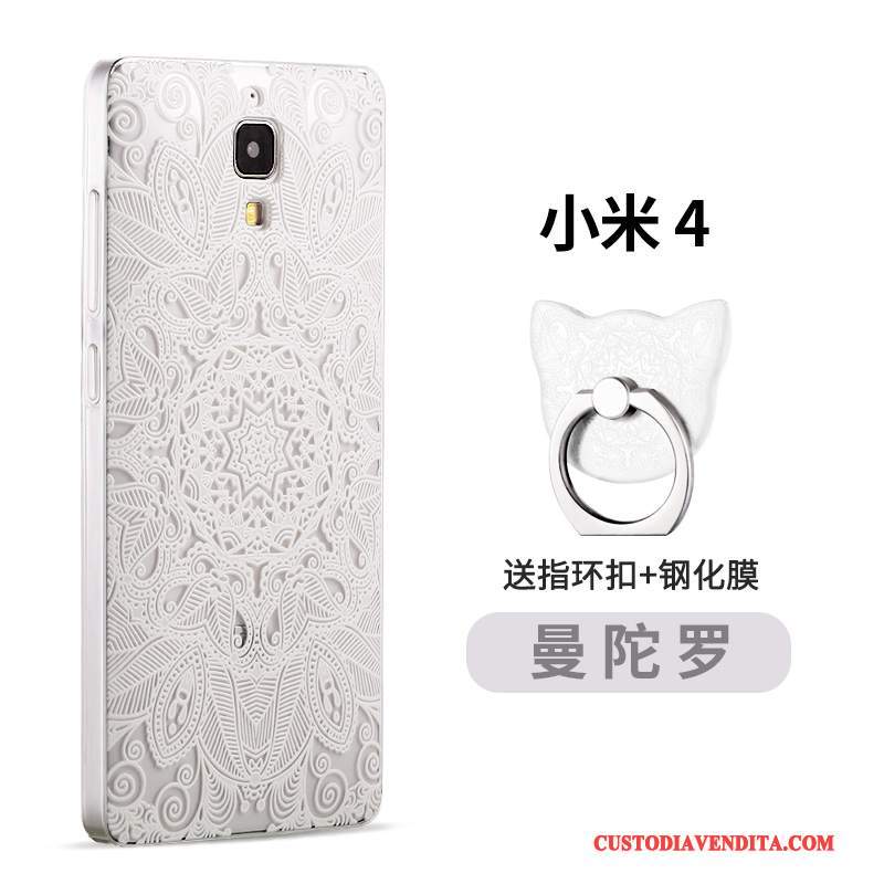 Custodia Mi 4 Goffratura Telefono Anti-caduta, Cover Mi 4 Protezione Morbido Tempra
