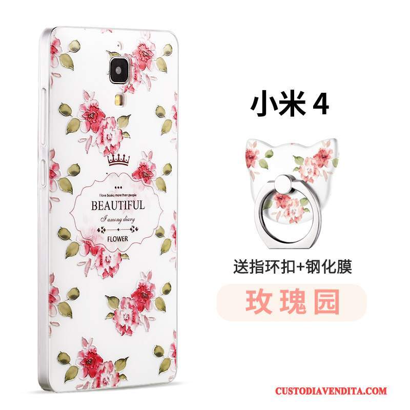 Custodia Mi 4 Goffratura Telefono Anti-caduta, Cover Mi 4 Protezione Morbido Tempra