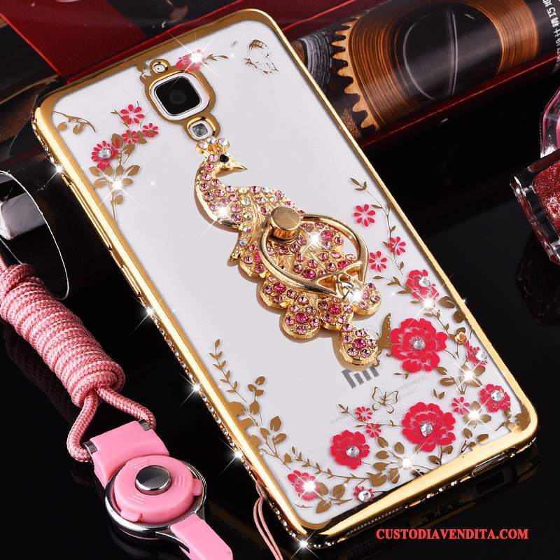 Custodia Mi 4 Silicone Ornamenti Appesi Trasparente, Cover Mi 4 Protezione Piccola Rosa