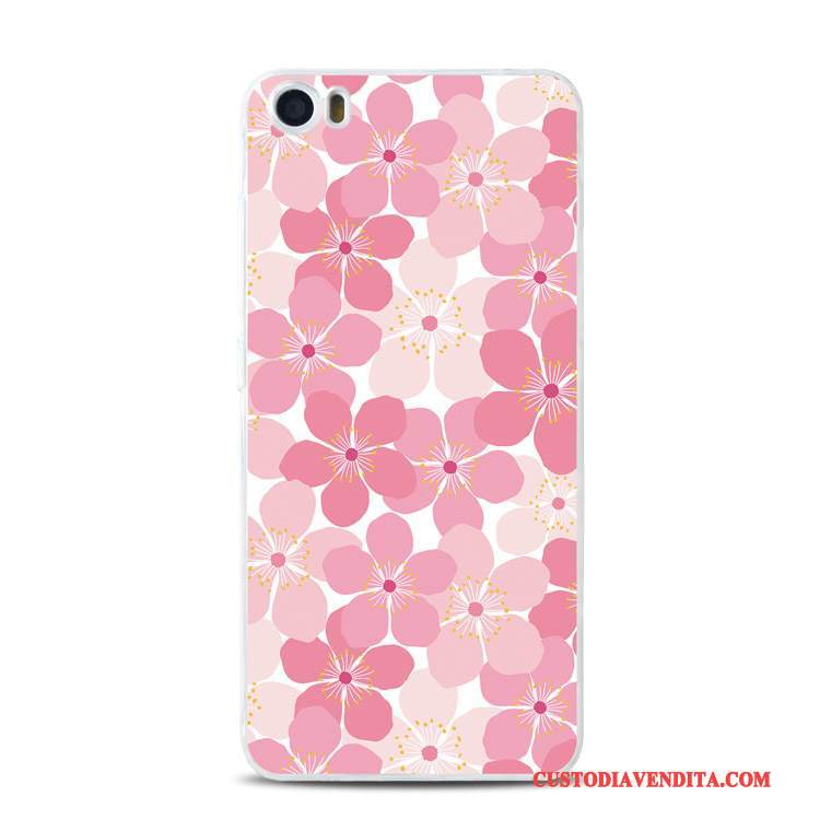 Custodia Mi 5 Goffratura Morbido Supporto, Cover Mi 5 Silicone Tutto Incluso Pizzo
